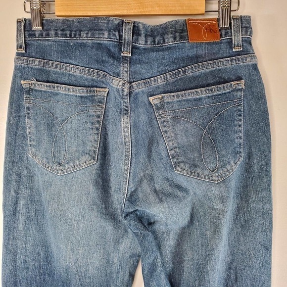 Calvin Klein Jeans Boot Cut Jean Faded Blue Wash Size 4 - Picture 5 of 10